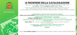 Le frontiere della catalogazione