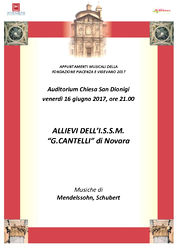 ALLIEVI DELL�I.S.S.M. �G.CANTELLI� di Novara