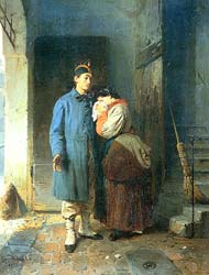 Gerolamo Induno,  La partenza del coscritto (1862)