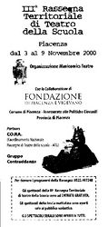 III Rassegna Territoriale di Teatro Scuola