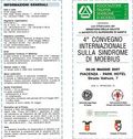 IV convegno internazionale sulla sindrome di Moebius