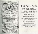 Giovanni Battista Pergolesi �La Serva Padrona�
